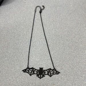 Black Bat  Necklace